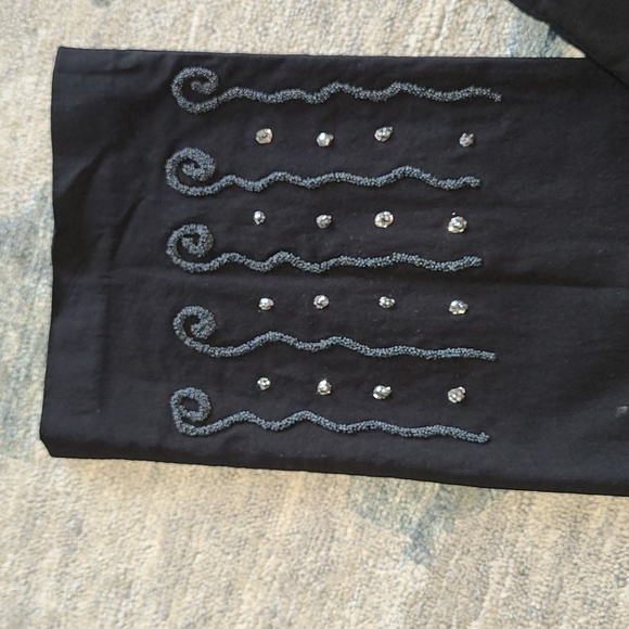 Cache Designer High waisted straight Black Pants size 26 - Picture 2 of 4